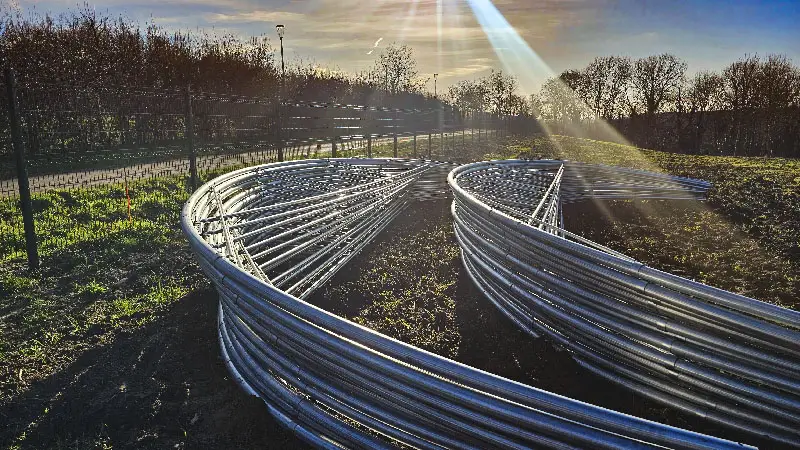 Construction des serres